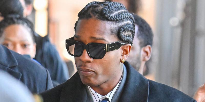 A$AP Rocky arrives at the Los Angeles County Court house