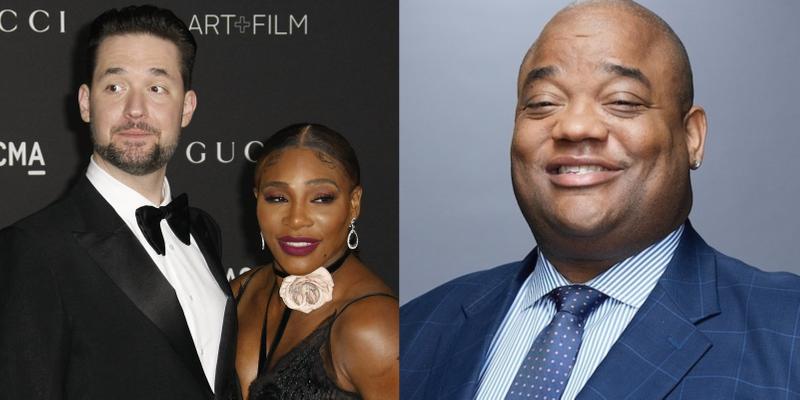 Alexis Ohanian and Serena Williams (left) Jason Whitlock (right)