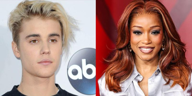 Justin Bieber (left) Keke Palmer (right)