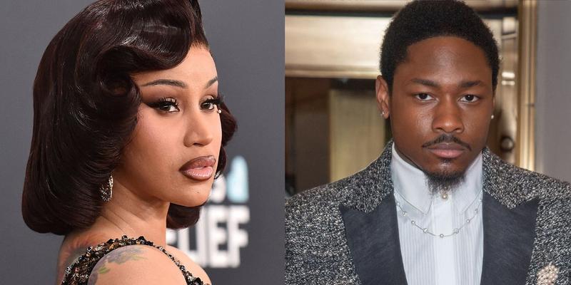 Cardi B (left) Stefon Diggs (right)