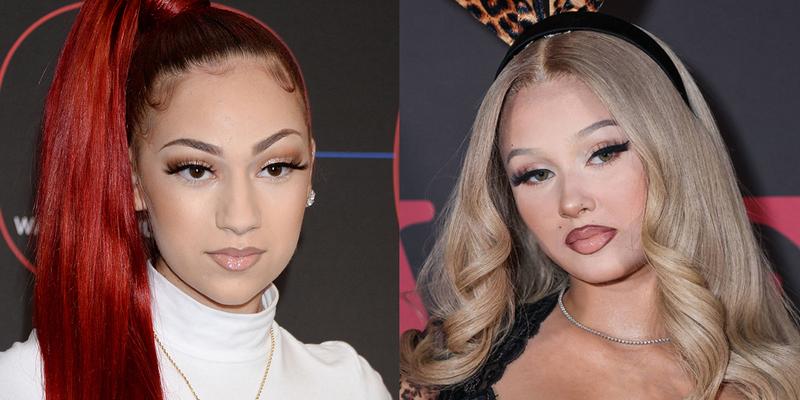 A photo collage of Bhad Bhabie and Alabama Barker