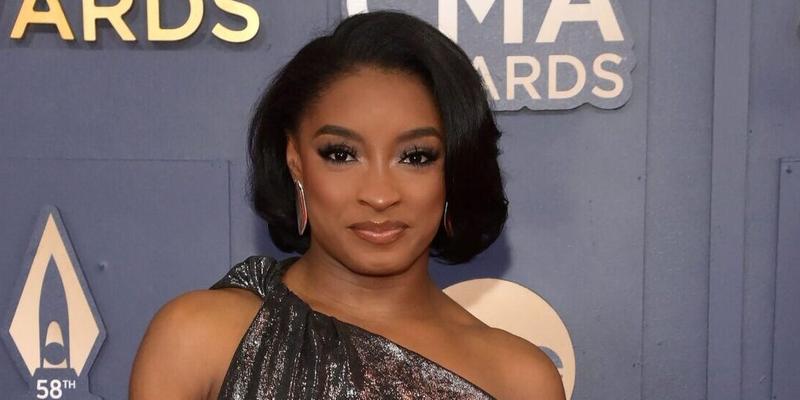 58th Annual CMA Awards - Arrivals. 20 Nov 2024 Pictured: Simone Biles. Photo credit: OConnor-Arroyo/AFF-USA.com / MEGA TheMegaAgency.com +1 888 505 6342 (Mega Agency TagID: MEGA1232138_024.jpg) [Photo via Mega Agency]