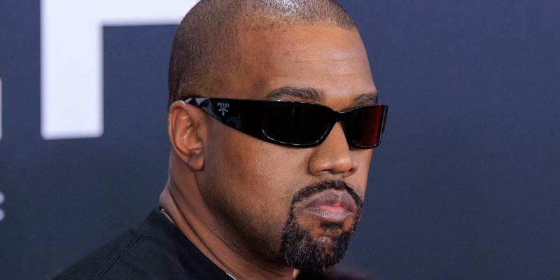 Kanye West wearing sunglasses