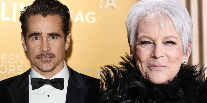 Colin Farrell (left) Jamie Lee Curtis (right)