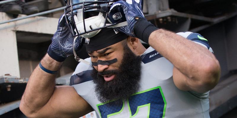 Seattle Seahawks linebacker Michael Wilhoite (57) takes the field during the NFL game between the Seattle Seahawks and the New York Giants at MetLife Stadium