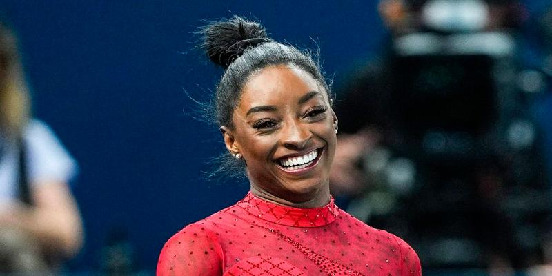 August 3, 2024, Paris, Paris, FRANCE: Detail of the hands of Simone Biles of United States during the Artistic Gymnastics Women's Vault Final on Bercy Arena during the Paris 2024 Olympics Games on August 3, 2024 in Paris, France. 03 Aug 2024 Pictured: August 3, 2024, Paris, Paris, FRANCE: Simone Biles of United States smiles during the Artistic Gymnastics Women's Vault Final on Bercy Arena during the Paris 2024 Olympics Games on August 3, 2024 in Paris, France. Photo credit: ZUMAPRESS.com / MEGA TheMegaAgency.com +1 888 505 6342 (Mega Agency TagID: MEGA1179117_011.jpg) [Photo via Mega Agency]