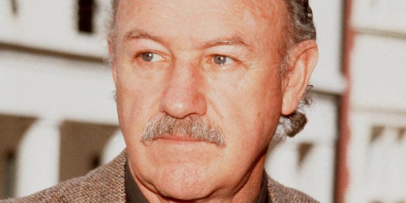 Gene Hackman on a visit to London, England