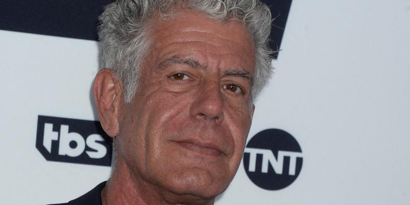 Anthony Bourdain at 2017 Turner Upfront in New York