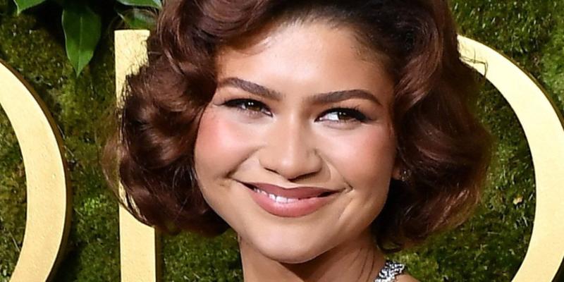 Zendaya smiles close up