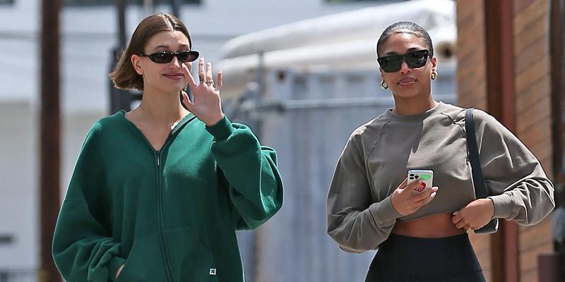 Hailey Bieber and Lori Harvey