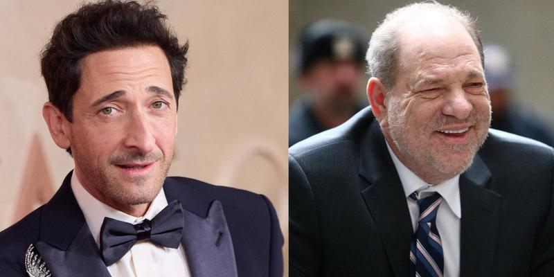 Adrien Brody and Harvey Weinstein