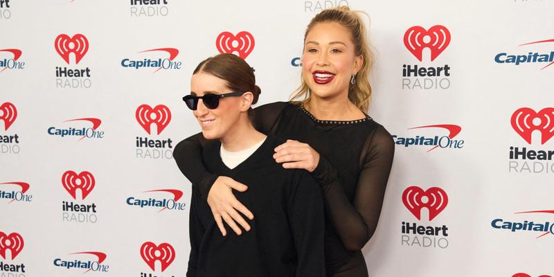 Gabby Windey and Robby Hoffman at 2023 iHeartRadio Music Festival