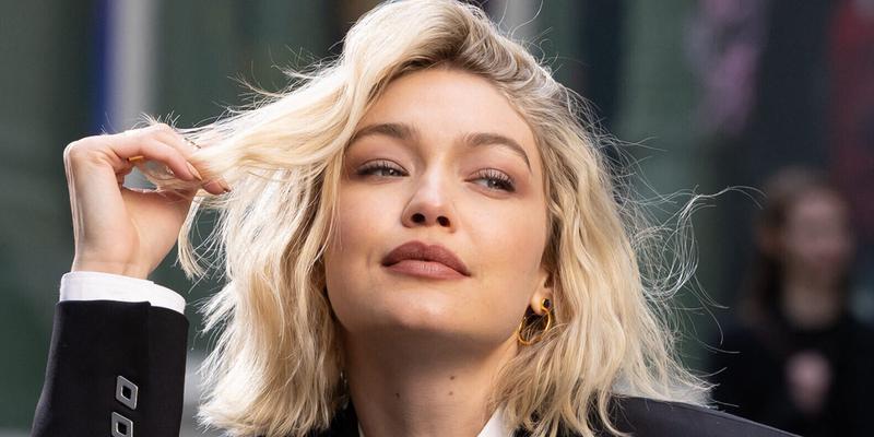 Gigi Hadid Films Maybelline Commercial in NYC