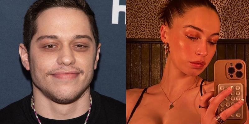 Pete Davidson (left) Elsie Hewitt (right)