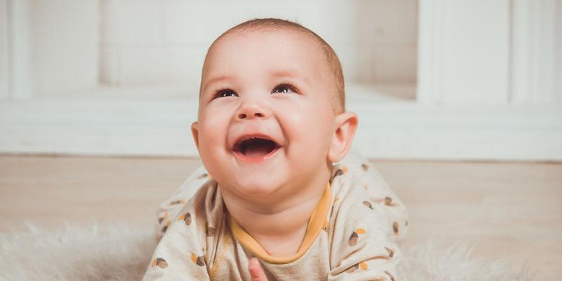 Baby laughing