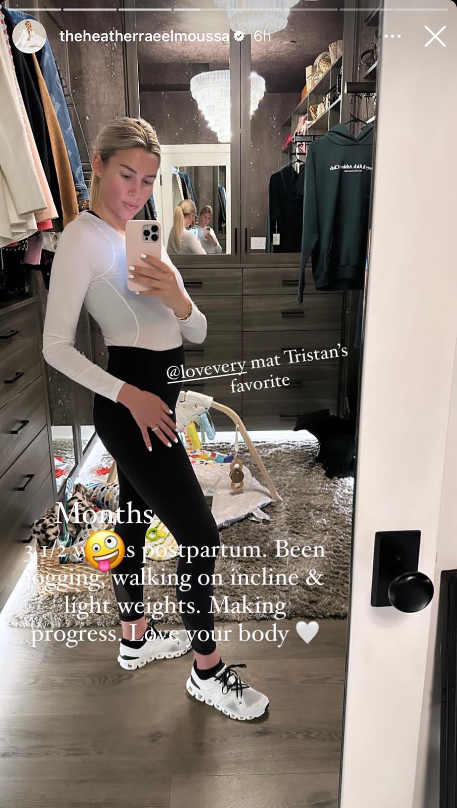 Heather Rae El Moussa Shows Off Workout Regimen