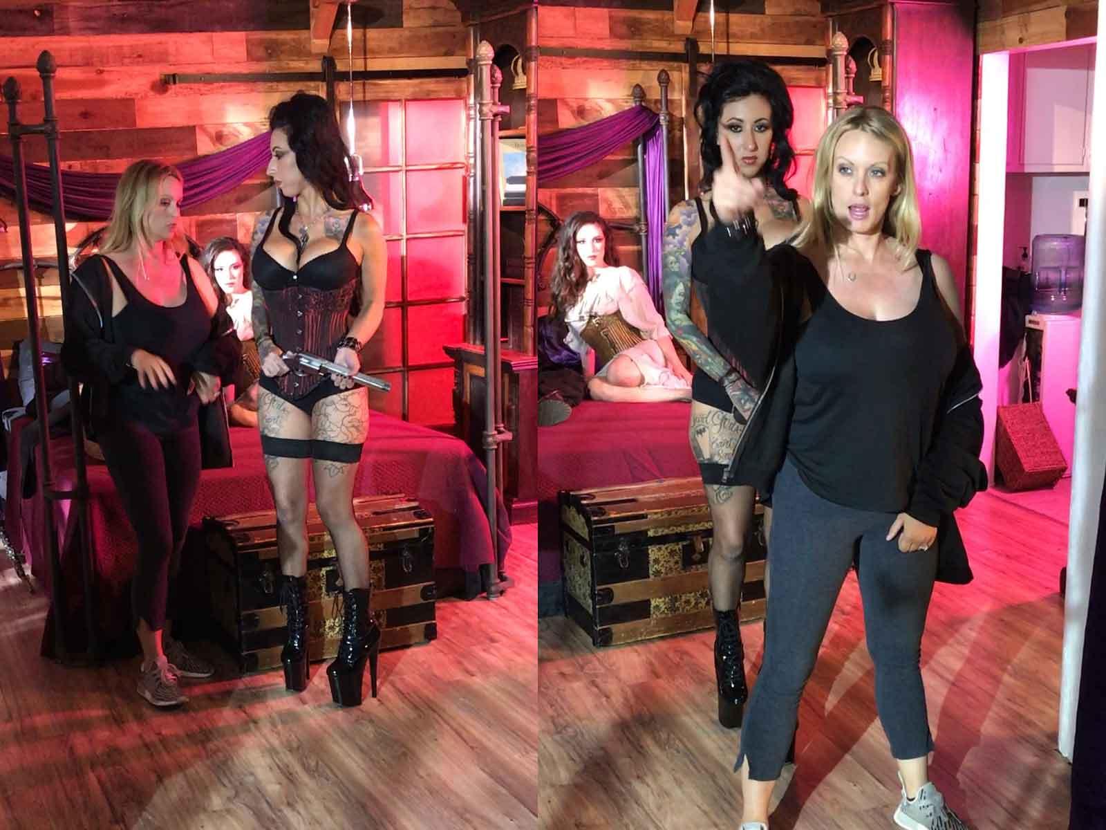 Stormy Daniels Whips Out the Big Guns While Directing Pornstars in Music  Video