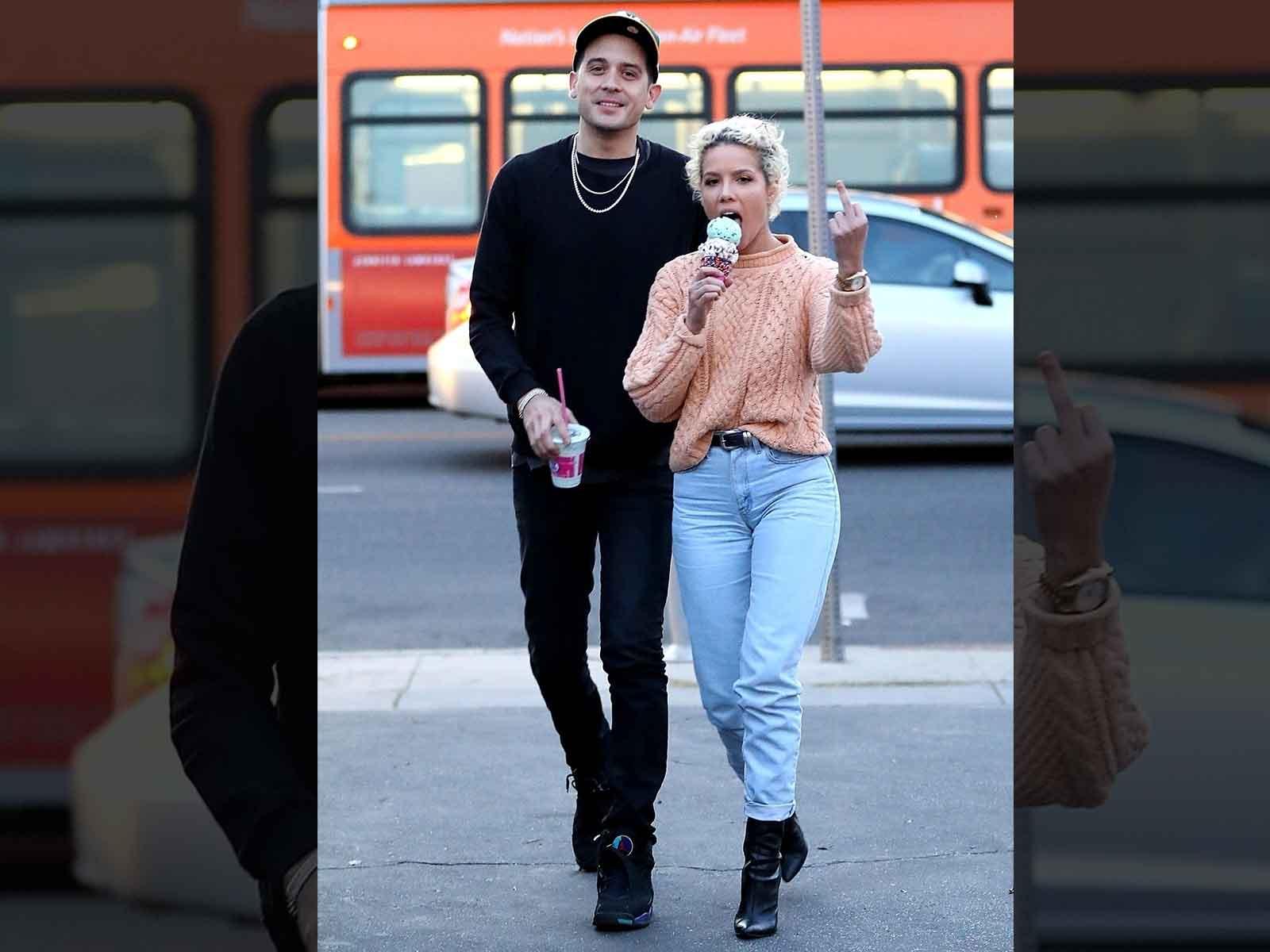 Halsey Flips the Bird to Paparazzi on Day-Date with G-Eazy - The Blast