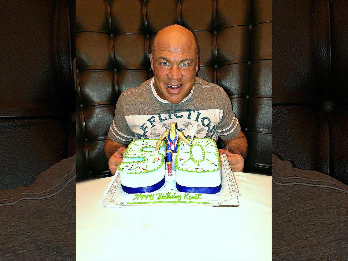 WWE Legend Kurt Angle Celebrates 50th Birthday With Himself - The Blast