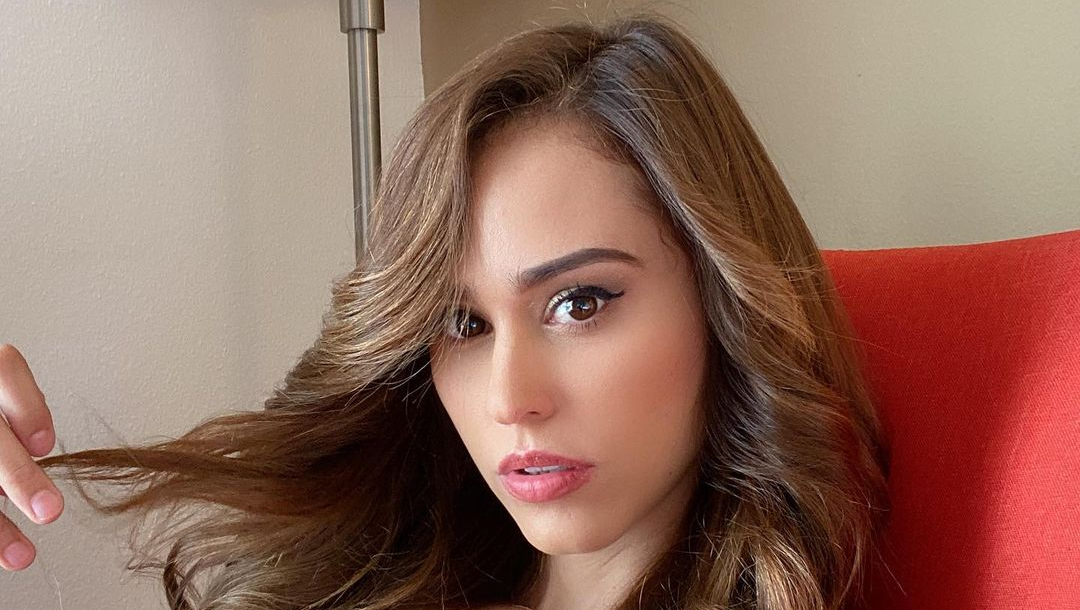 Yanet Garcia Rocks Red Fishnet Bodysuit For OnlyFans Page Promotion