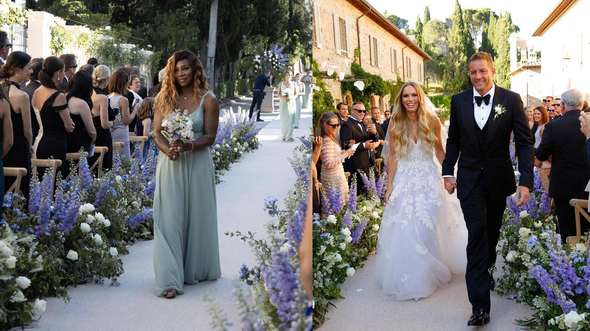 Serena Williams Was a Bridesmaid at Caroline Wozniacki's Wedding The