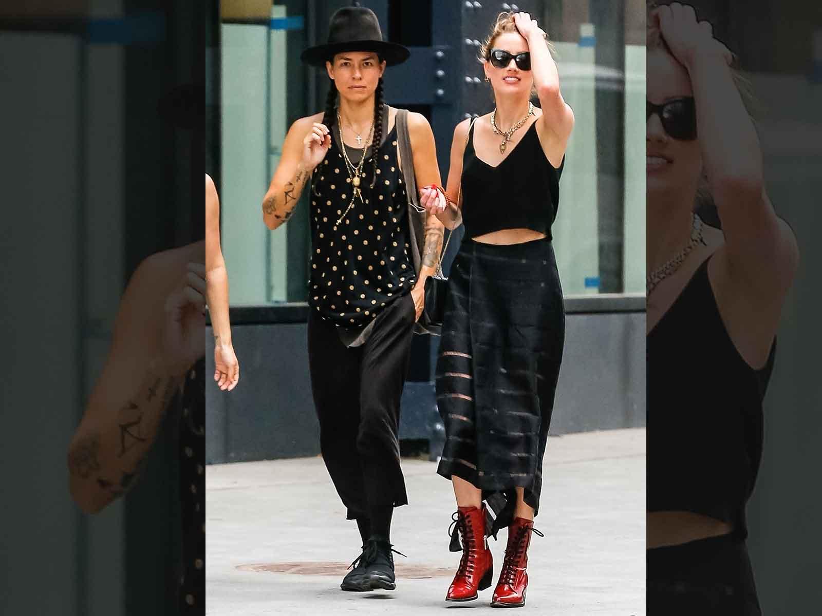Amber Heard Reunites With Ex-Girlfriend Tasya Van Ree in New York