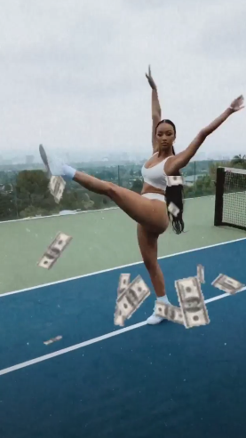 Draya Michele Hangs Around Tennis Court In Her Underwear The Blast