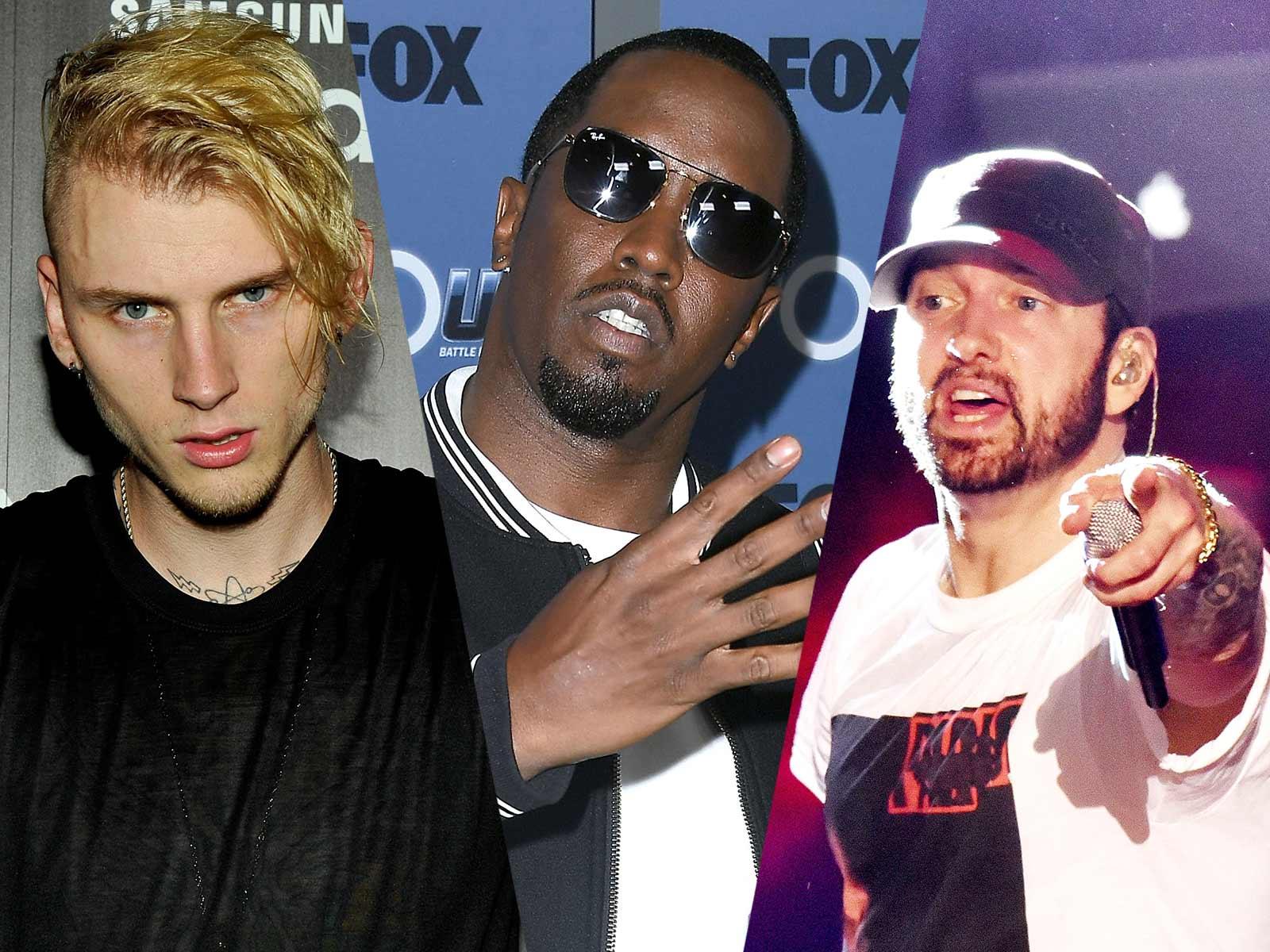 Machine Gun Kelly Drops Eminem Diss Track, Claims Diddy Asked Him to Apologize for a Tweet