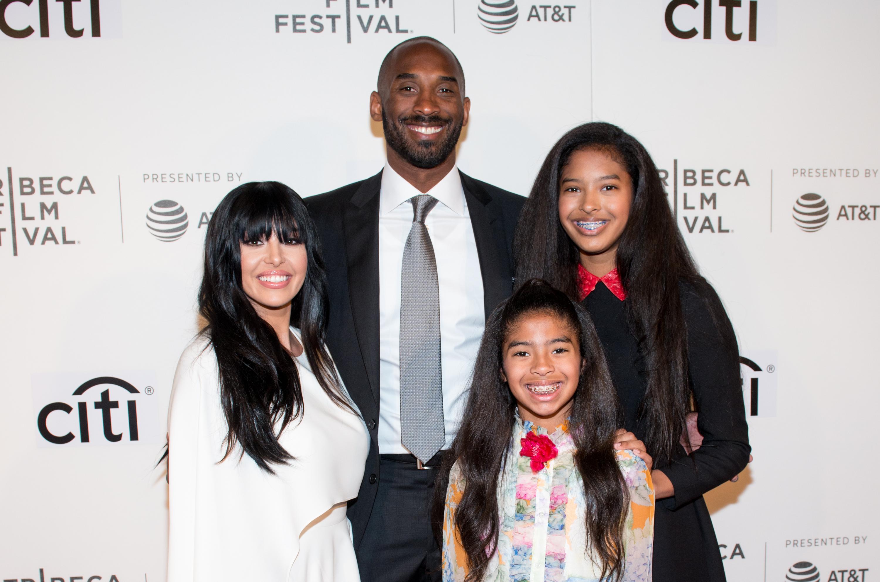 Vanessa Bryant Takes Photos In Front Of Kobe/Gianna Mural With Daughters Before Natalia’s Winter Formal