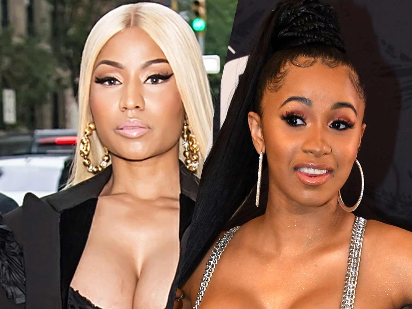 Nicki Minaj Gifts Cardi B a $5,000 Basket Full of Baby Tingz