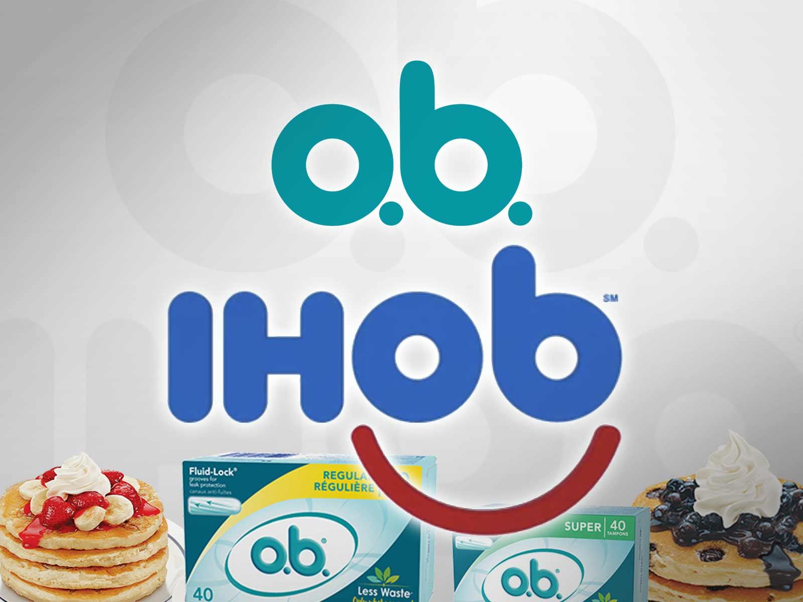 O.B. Tampons 'Flattered' That IHOP's New Logo Looks Like Theirs, But Offers  a Warning  - The Blast