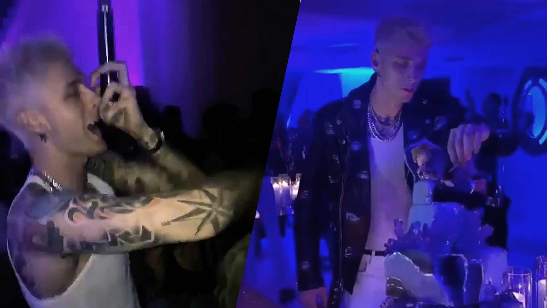 Machine Gun Kelly Celebrates His Birthday by Performing for the Likes of Pete Davidson and Michael B. Jordan