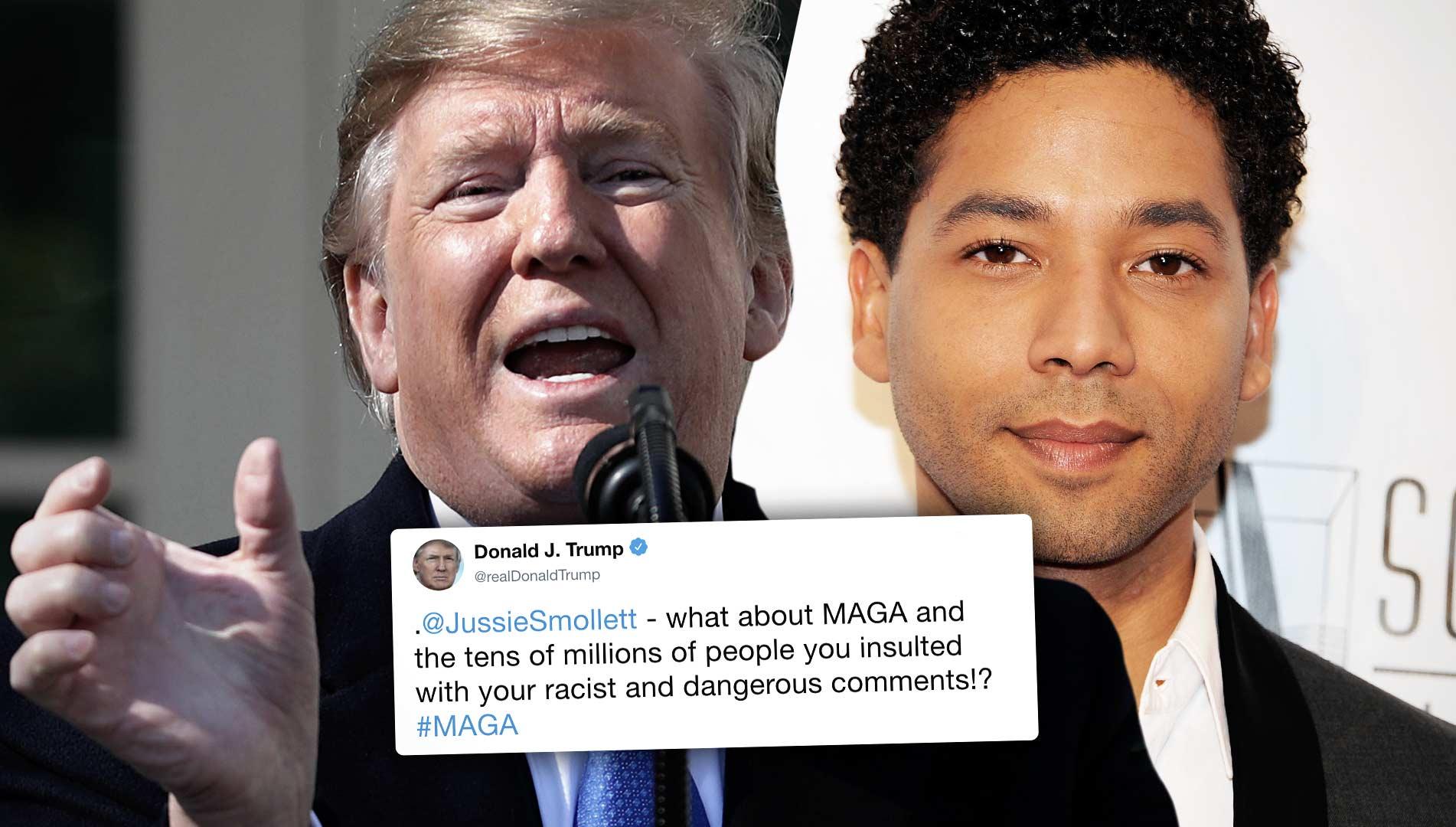 President Trump Calls Out Jussie Smollett: Where’s Your ‘MAGA’ Now?!