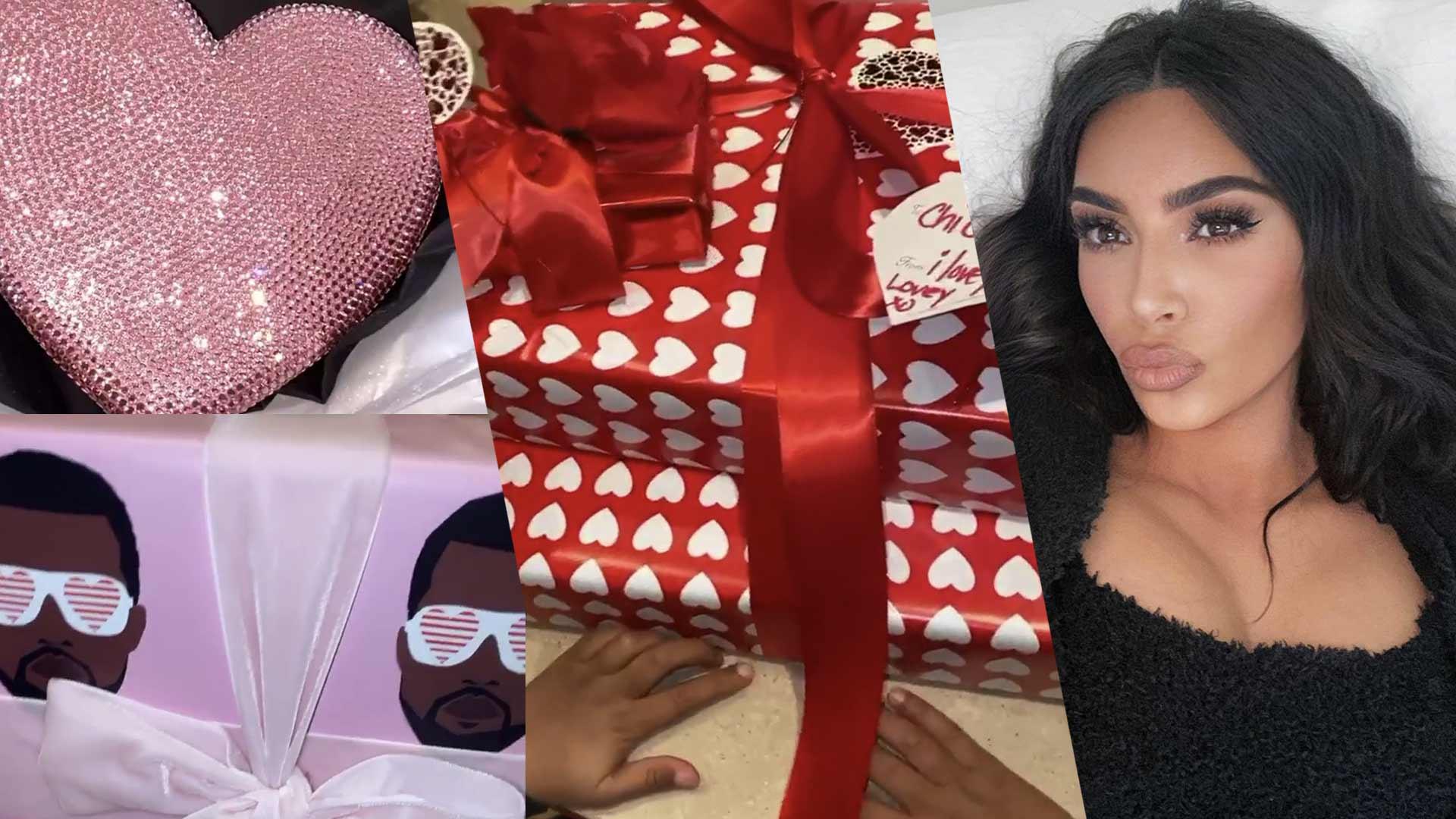 Kim Kardashian’s Valentine’s Day Is More Like Christmas, Shows Off Gifts From Khloe And Kris