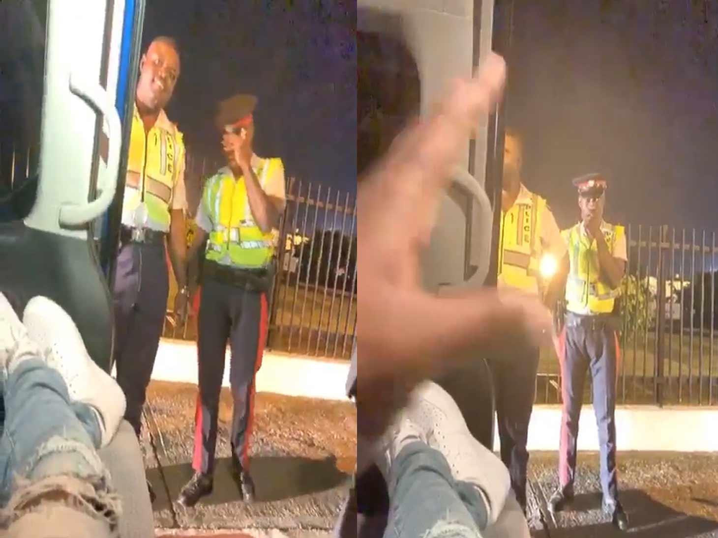 Meek Mill Pulled Over by the Cops in Jamaica … for a Photo Op!
