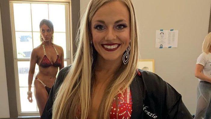 Teen Mom Mackenzie McKee shows off fit figure in a sports bra