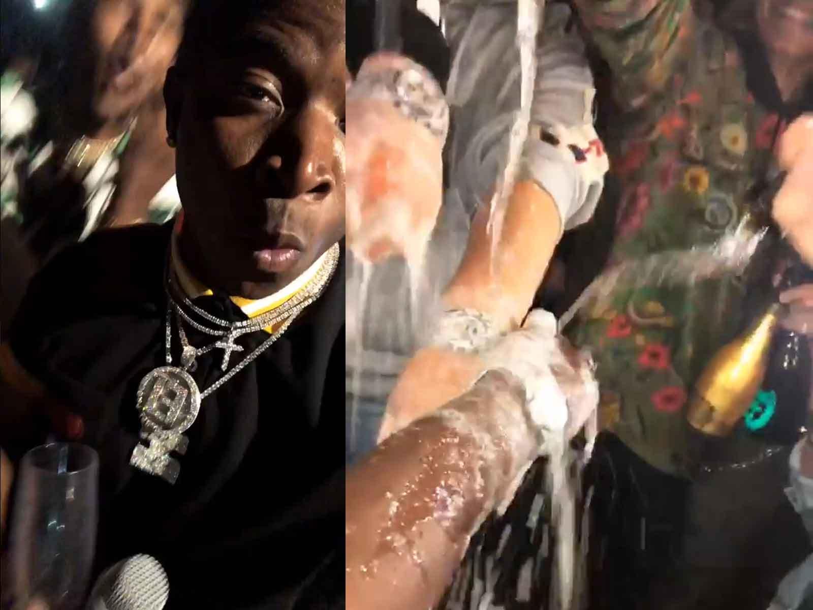 O.T. Genasis Gives His $100,000 Rolex a Champagne Shower ??