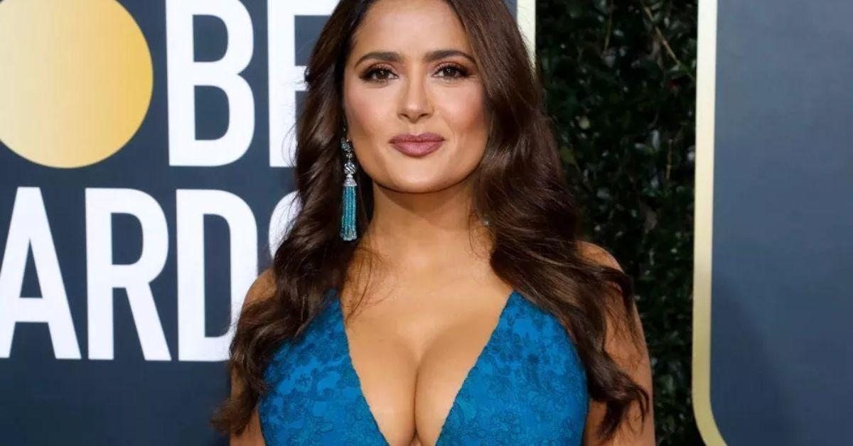 Salma Hayek’s All Tied Up In Shocking Two-Piece