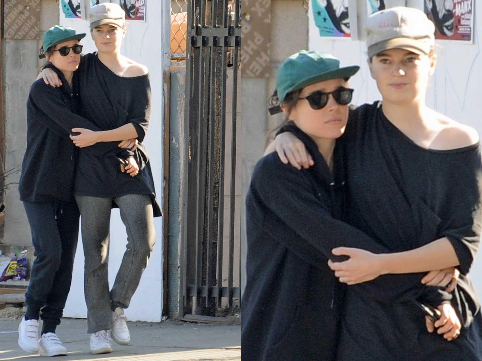 Ellen Page and New Wife Emma Portner Pack on the PDA
