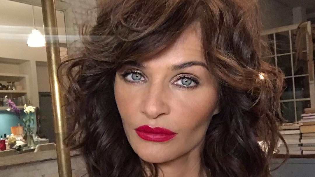 Helena Christensen Celebrates Birthday In Swimsuit With Chilly Xmas Dip