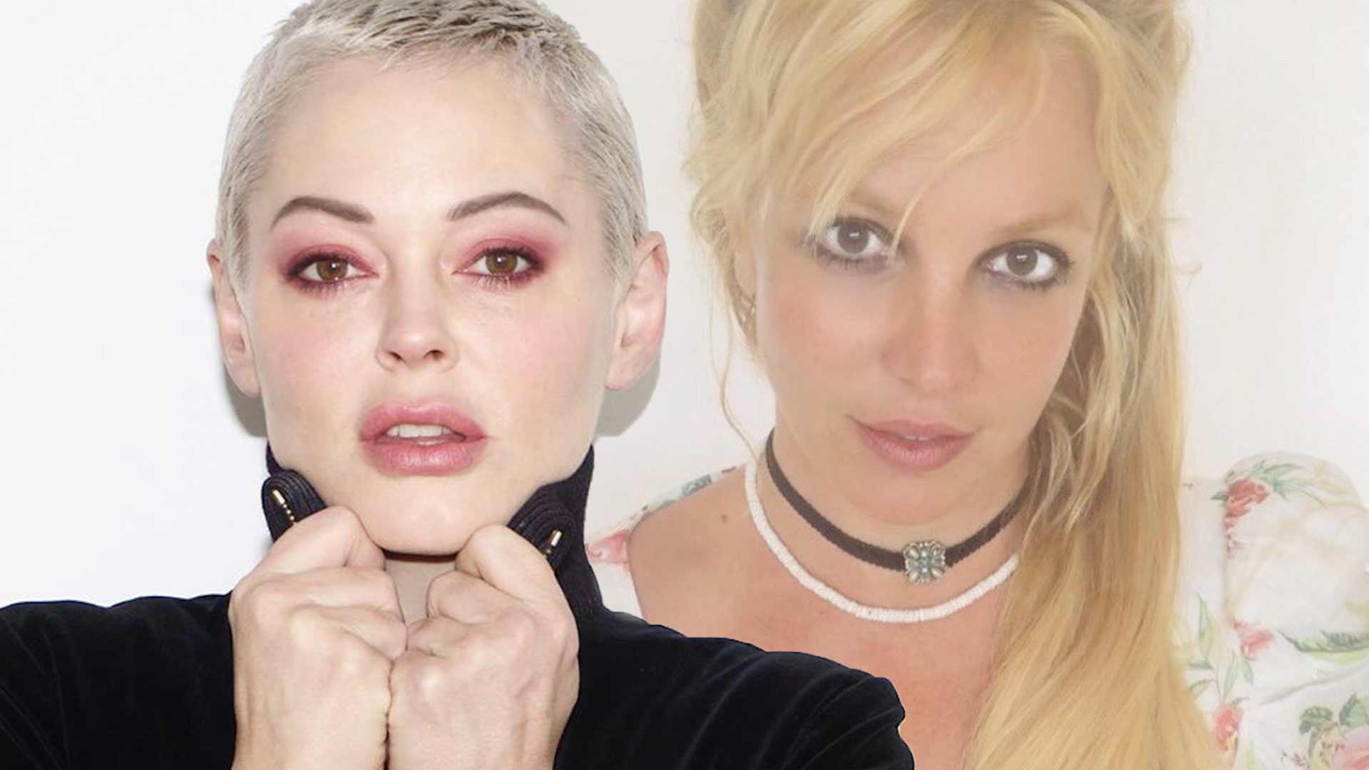 Rose McGowan Supports #FreeBritney, Says Britney Spears ‘Can Be Saved’