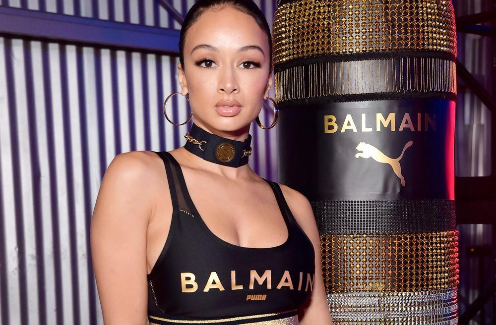 Draya Michele Washes Floors In Bralette Rubber Gloves BRAZZERS