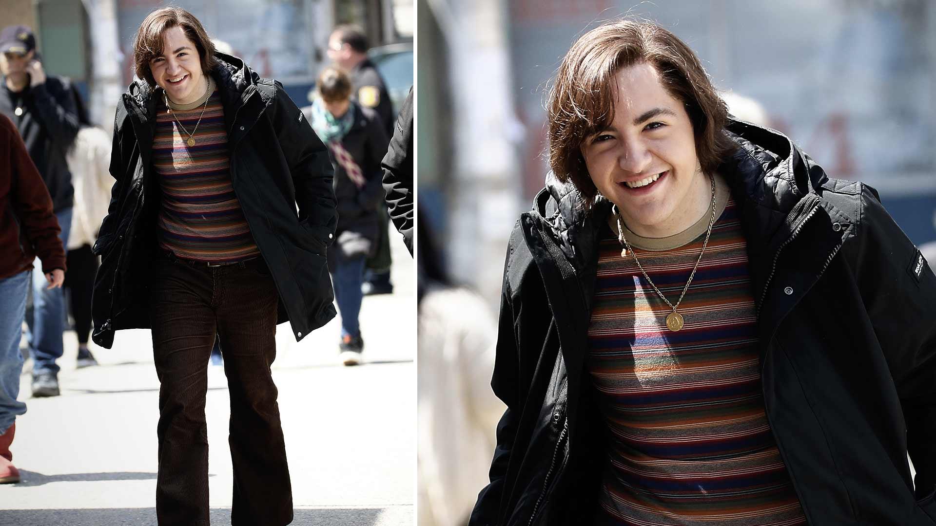 Michael Gandolfini Shows Off Long Hair and Bell-Bottoms as He Becomes Young Tony Soprano