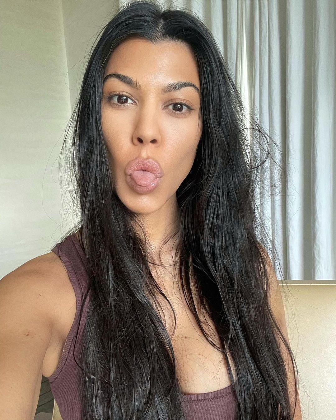 Kourtney Kardashian Shows Off Silly Selfie Ahead Of First In Person Poosh Meeting In A Year 