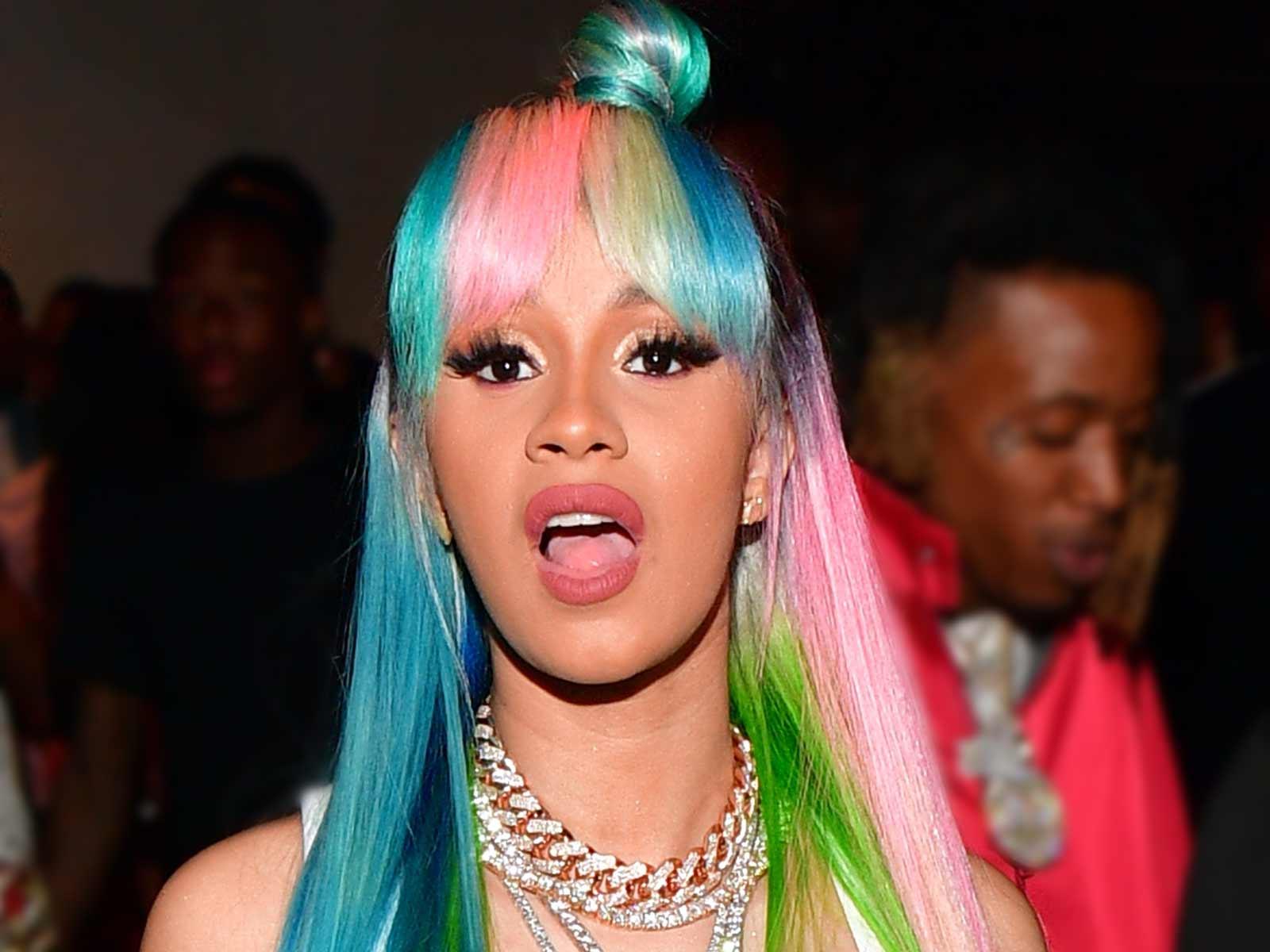 Cardi B Reveals She's In Final Month of Pregnancy, Can't Sit for ...