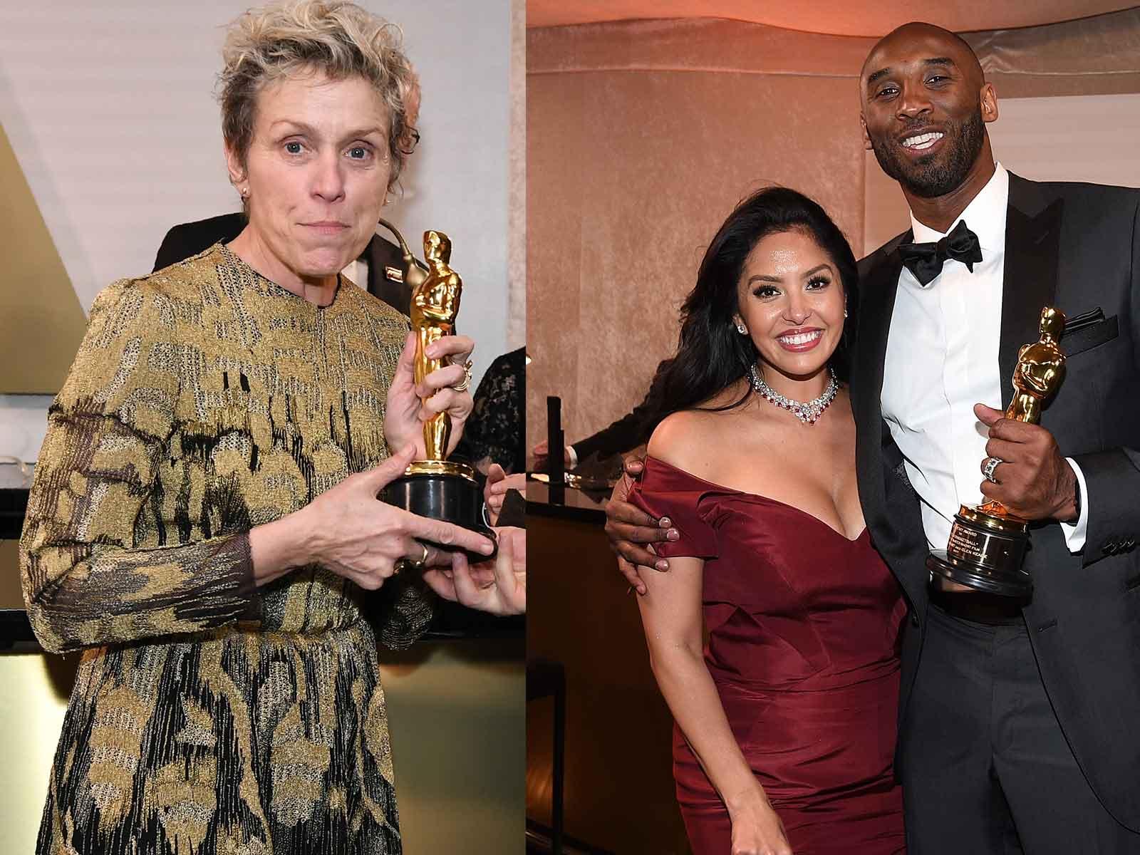 Kobe Bryant Headlines Governors Ball, Frances McDormand Briefly Loses Oscar Statue