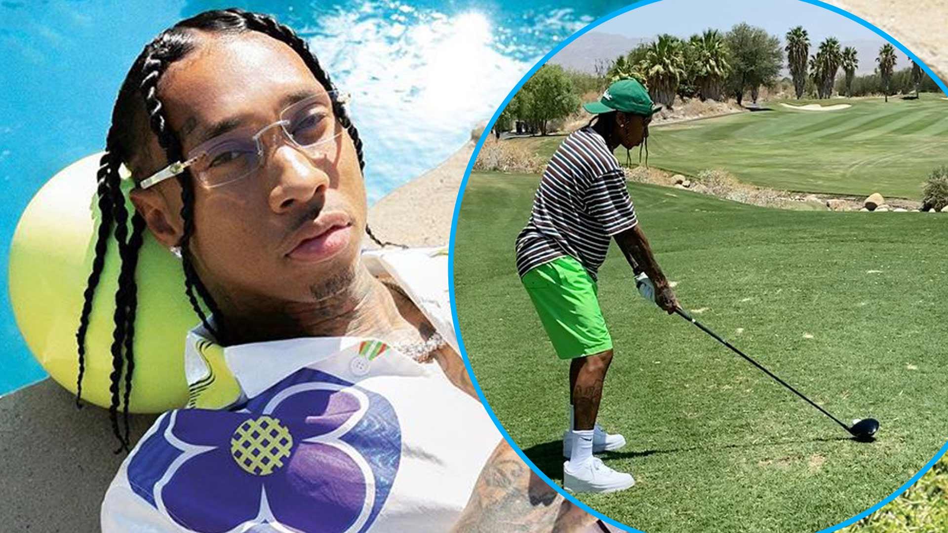 Check Out Tyga Woods First Time Playing Golf He s Flexin On