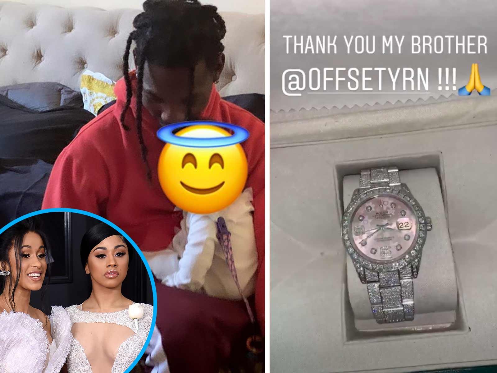 Offset Spends Time With Kulture After Gifting Cardi B Sister