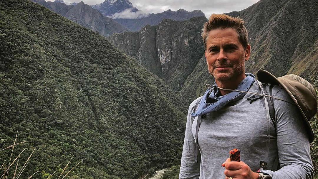 Rob Lowe Is Literally Hiking to Machu Picchu