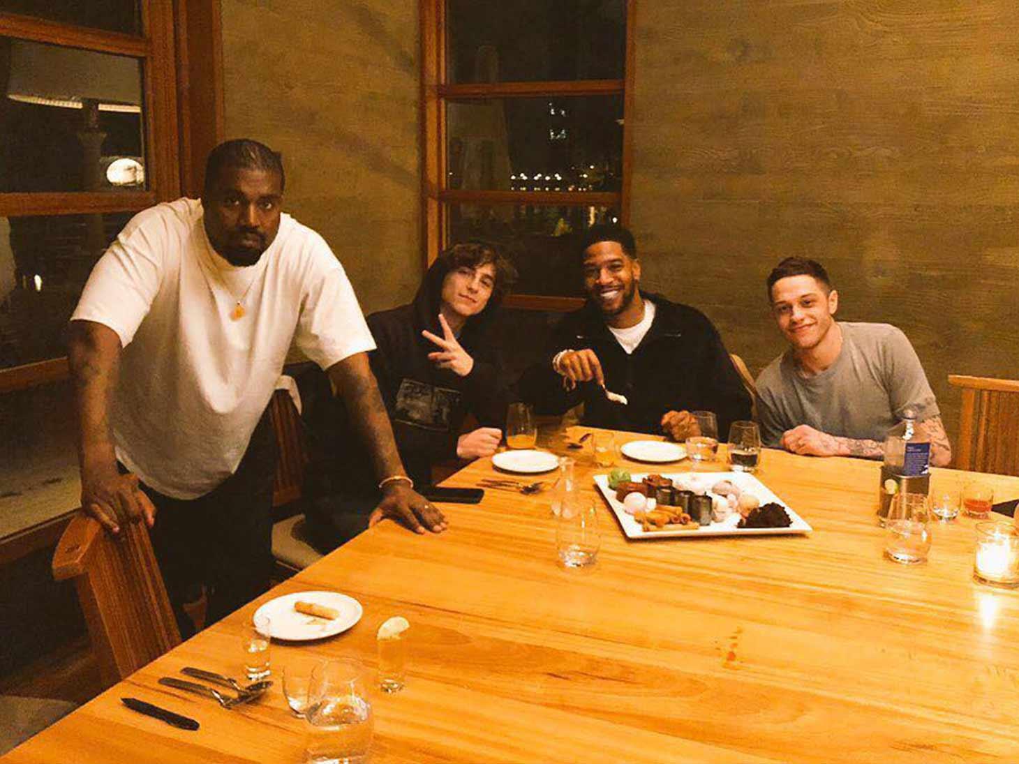 Pete Davidson Has No Beef With Kanye West During Sushi Dinner at Nobu